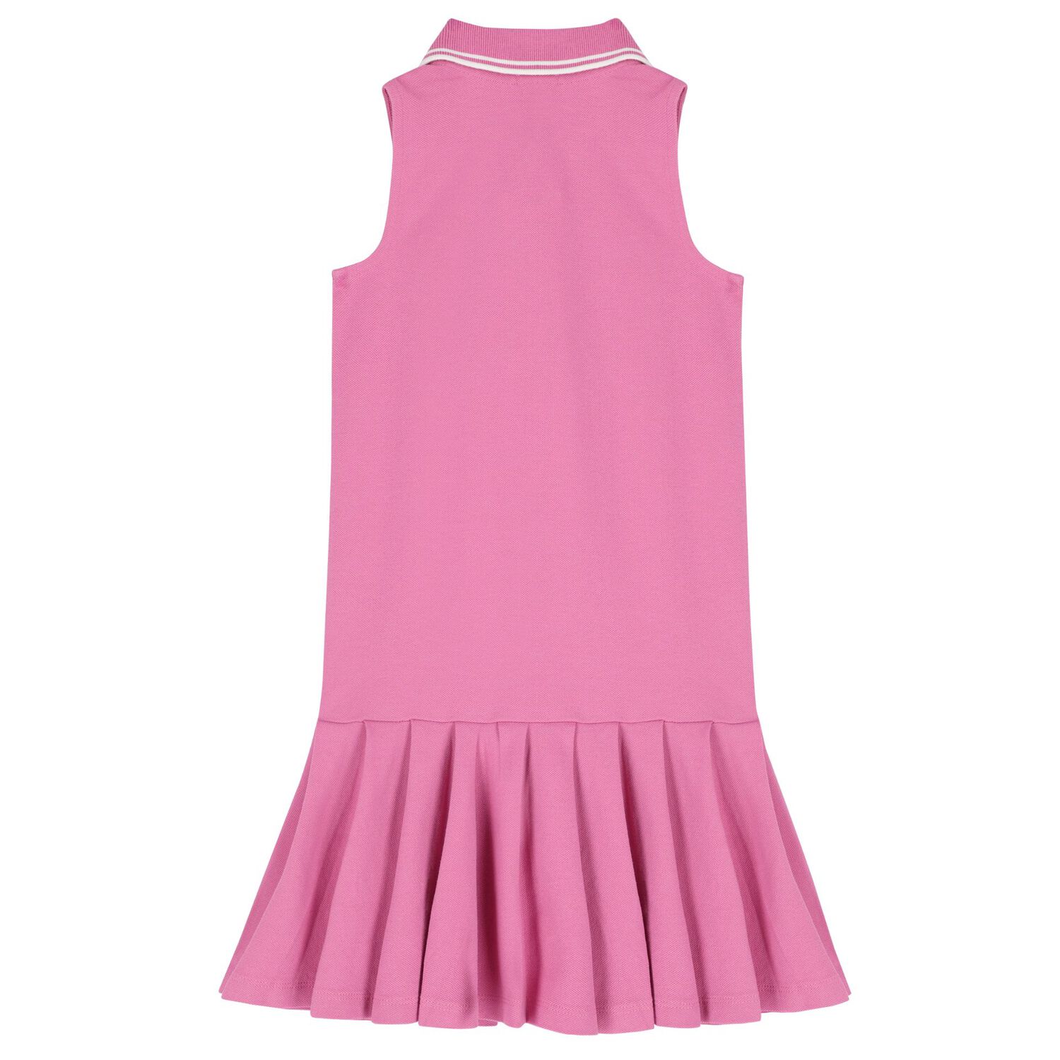 Girls Pink Logo Polo Dress, 1, hi-res