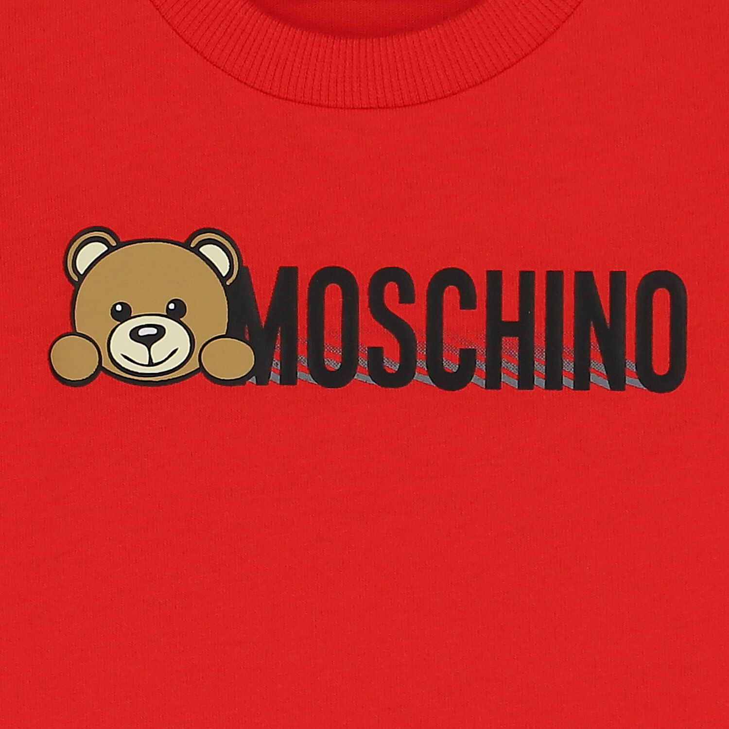 Red Teddy Bear Logo Long Sleeve Top, 3, hi-res