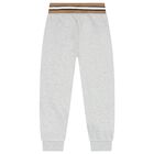 Boys Grey Logo Tracksuit, 3, hi-res
