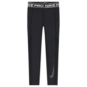 Girls Nike Pro Black Leggings