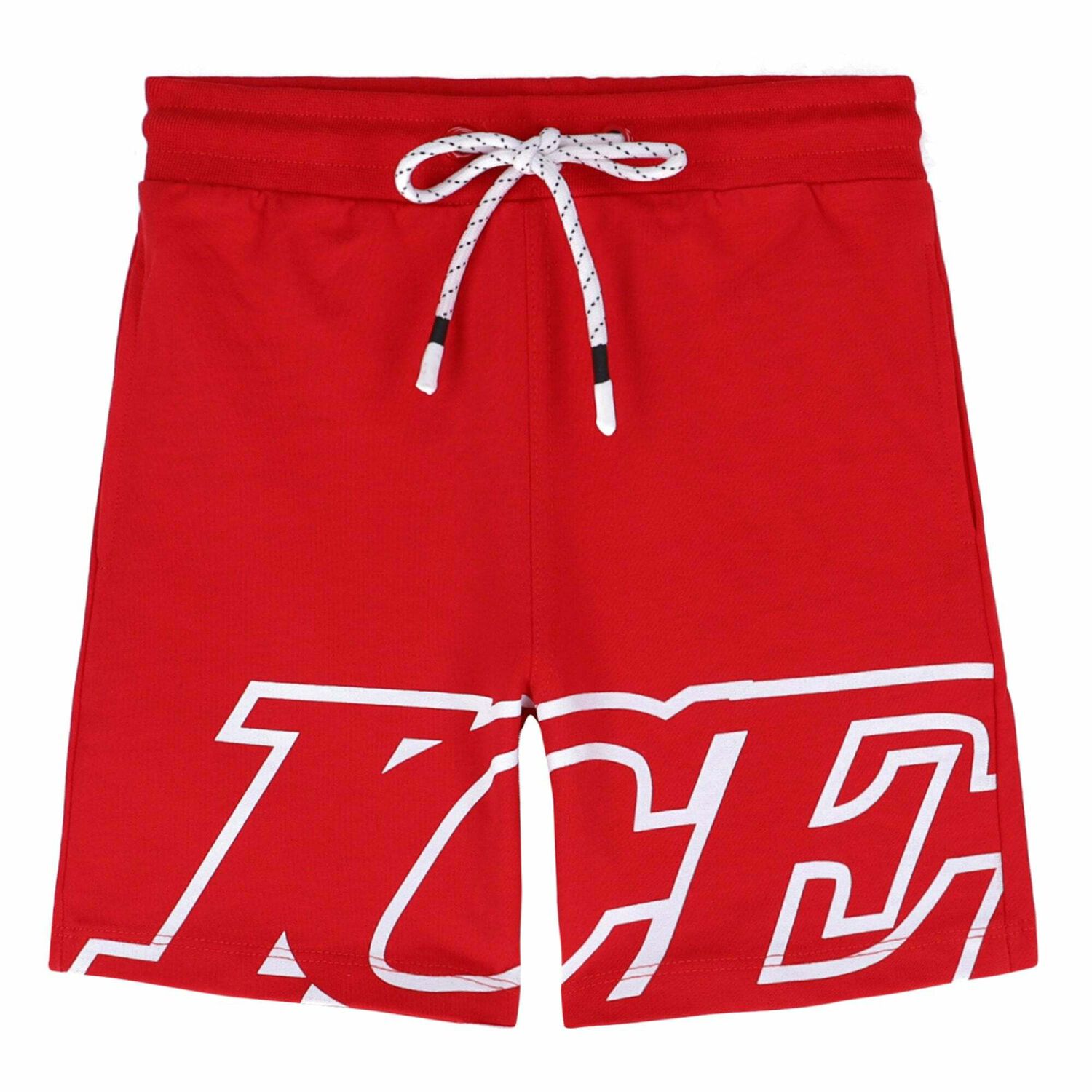 Boys Red Jersey Shorts, 1, hi-res