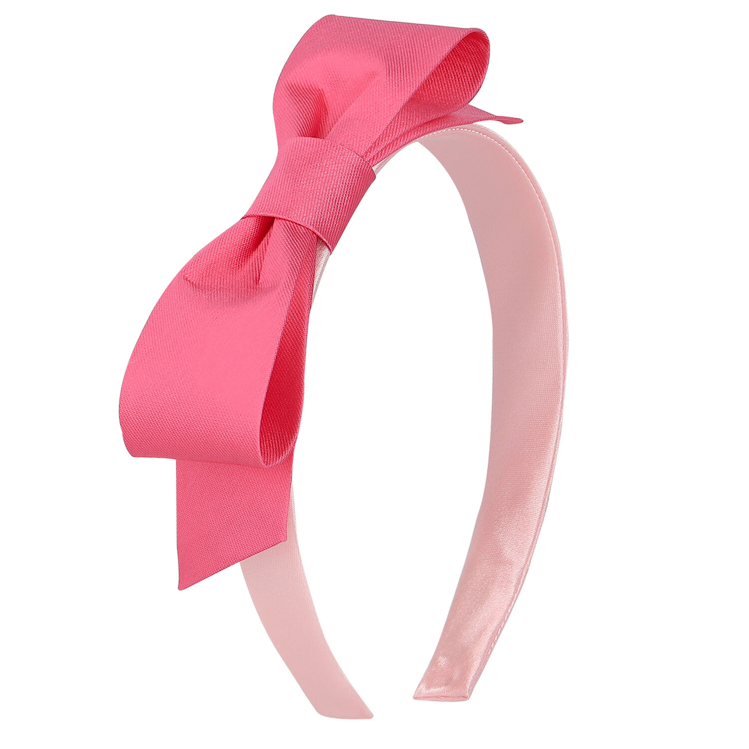 Girls Pink Bow Headband, 3, hi-res