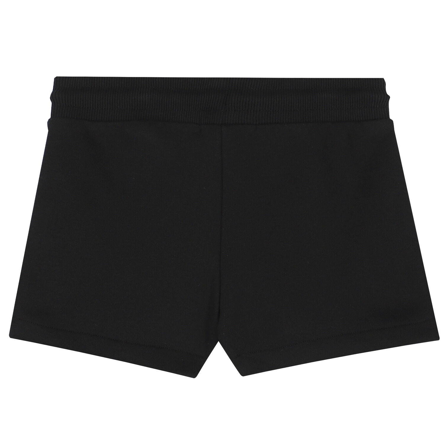 Girls Black Logo Shorts, 1, hi-res