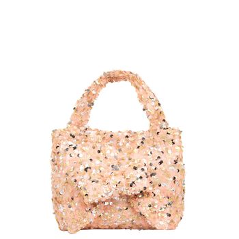 Girls Pink Sequin Handbag