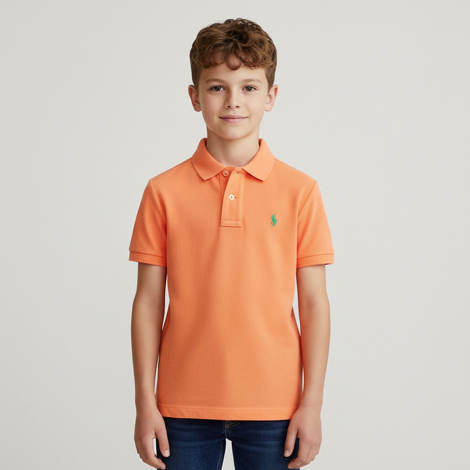Boys Yellow Logo Polo Shirt, 2, hi-res image number null