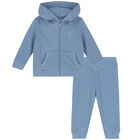 Baby Boys Blue Logo Tracksuit, 1, hi-res