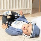 Baby Boys Blue, Ivory & Grey Tracksuit (3 Piece), 1, hi-res