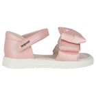 Younger Girls Pink Bow Sandals, 1, hi-res