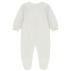 Baby Girls Ivory Embellished Babygrow, 1, hi-res