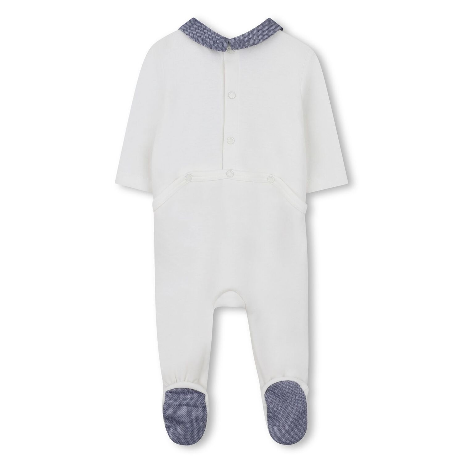 Baby Boys White & Blue Logo Babygrow Gift Set, 1, hi-res