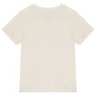 Boys Beige & Green Logo T-Shirt, 2, hi-res