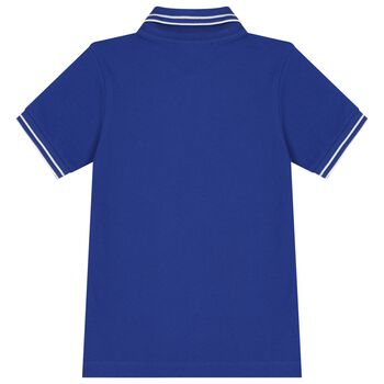Boys Blue Logo Polo Shirt