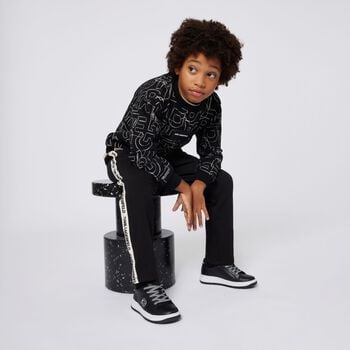 Boys Black Logo Sweatshirt