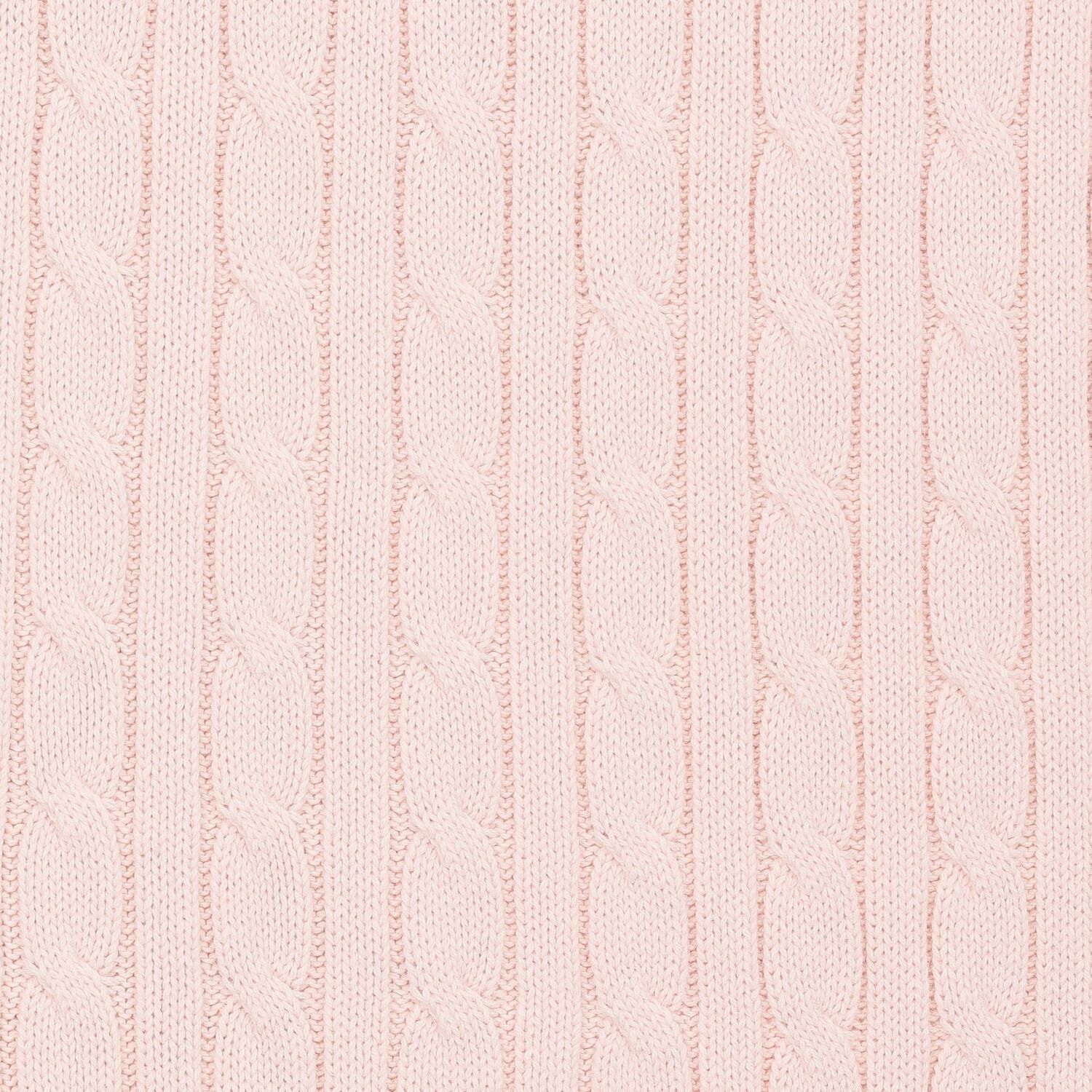 Baby Girls Pink Logo Knitted Blanket, 1, hi-res