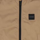 Boys Beige Logo Bomber Jacket, 1, hi-res