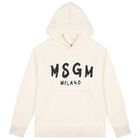 Ivory & Black Logo Hooded Top, 1, hi-res