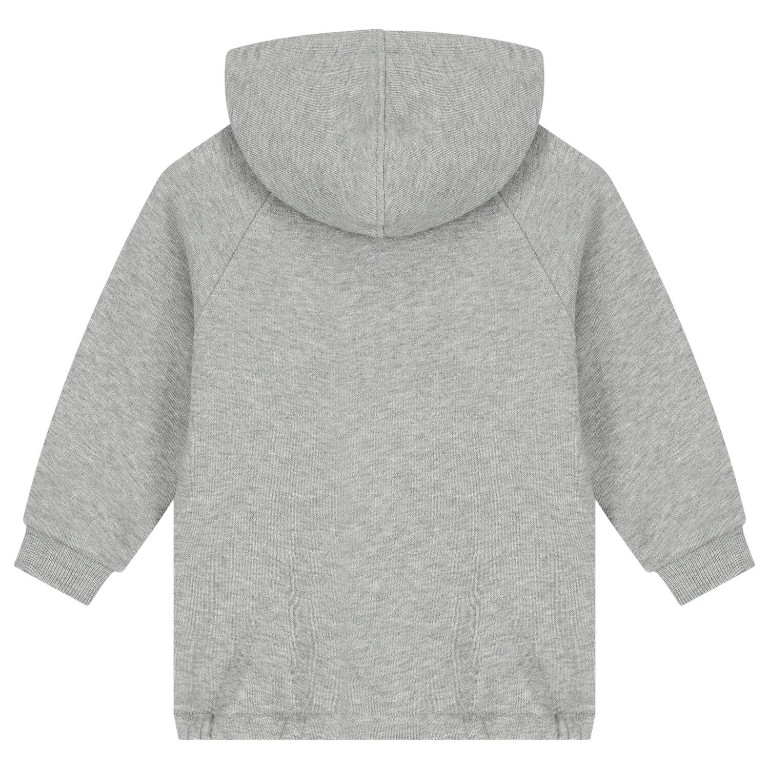 Grey Logo Web Striped Hooded Top, 1, hi-res