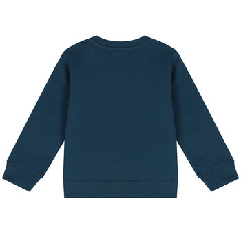 Younger Boys Blue Monster Sweatshirt