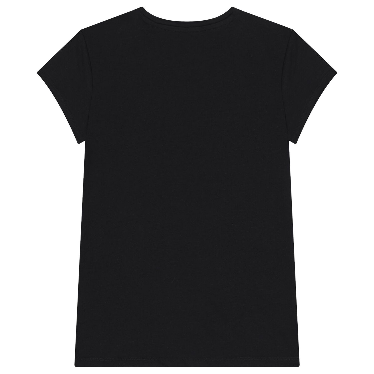 Girls Black Logo T-Shirt, 4, hi-res