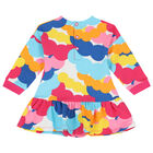 Girls Multi-Coloured Circles Dress Set, 1, hi-res