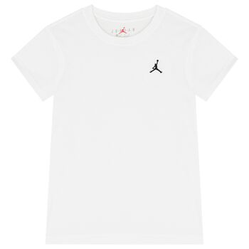 Boys White Jordan Logo T-Shirt