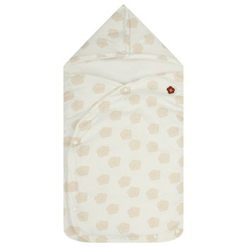 Ivory & Beige Boke Flower Reversible Baby Nest