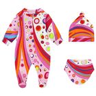 Baby Girls Multi-Coloured Fontane Babygrow Gift Set, 1, hi-res