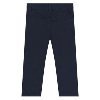 Younger Boys Navy Blue Chino Trousers