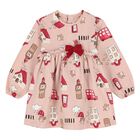 Younger Girls Pink London Themed Print Dress, 1, hi-res