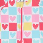 Younger Girls Multi-Coloured Heart Swimsuit, 1, hi-res