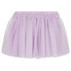Younger Girls Ivory & Lilac Skirt Set, 2, hi-res