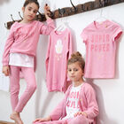 Girls Pink Jersey Joggers, 1, hi-res
