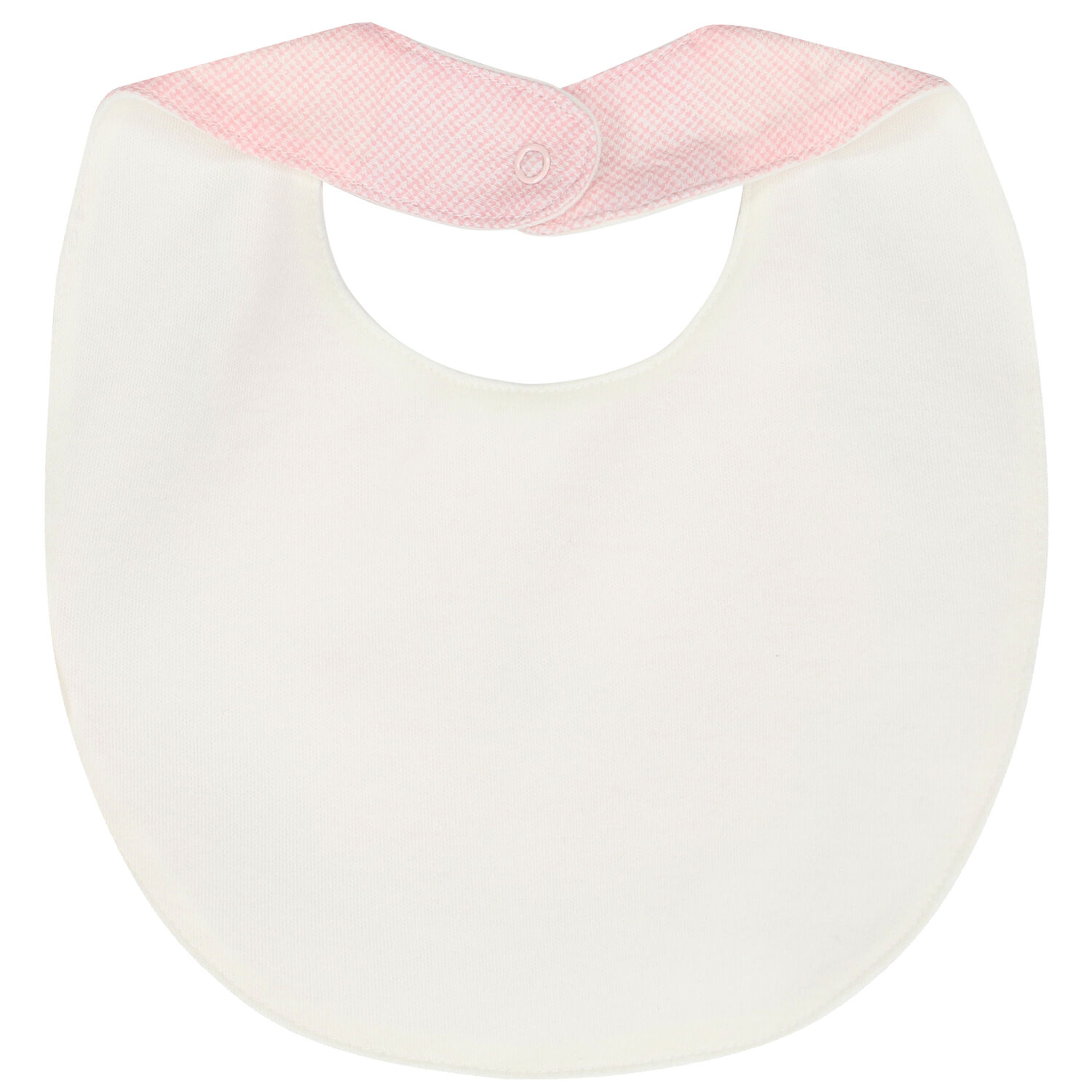 Baby Girls Pink & Ivory Bib ( 2-Pack ), 1, hi-res