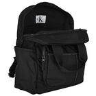 Black Logo Backpack, 1, hi-res