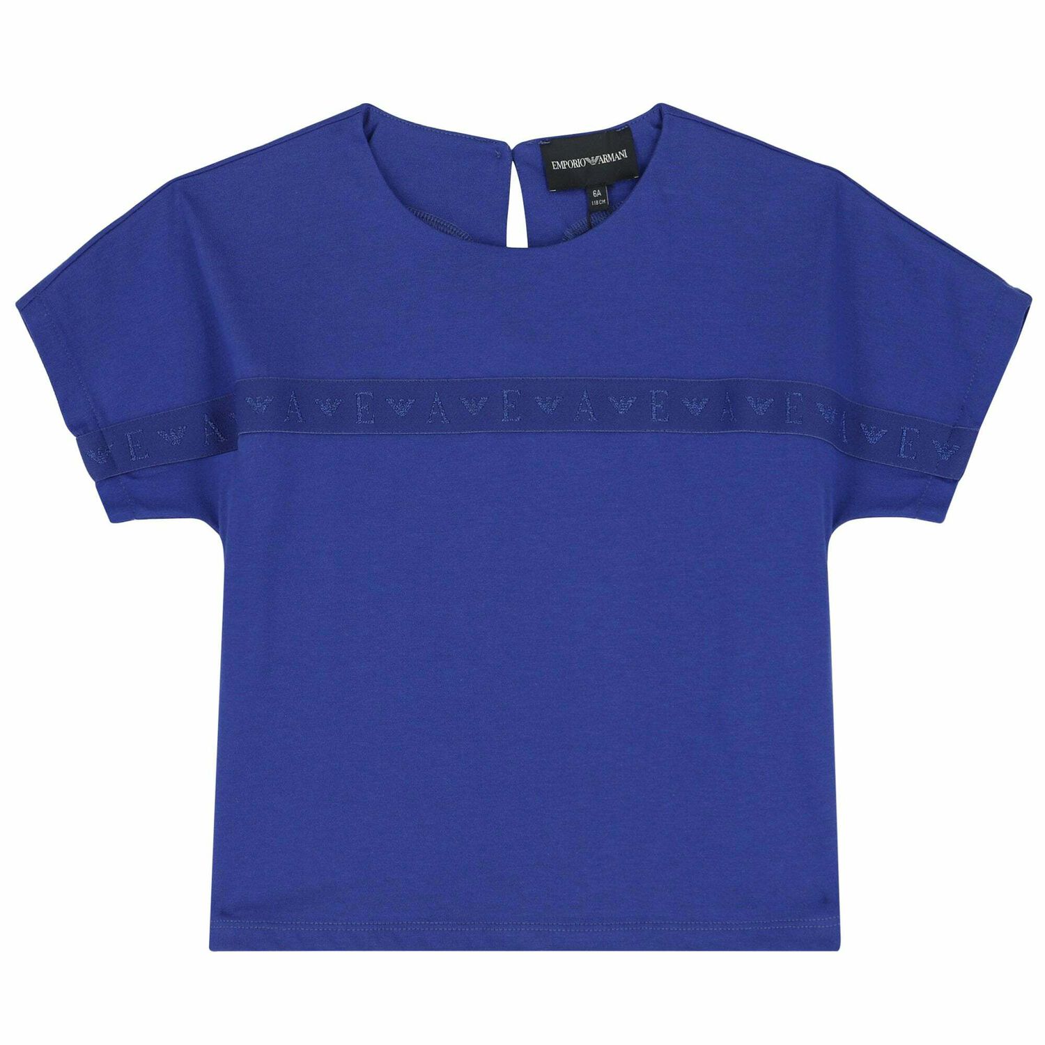 Girls Blue Logo T-Shirt, 1, hi-res