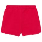 Younger Girls Red Shorts, 4, hi-res