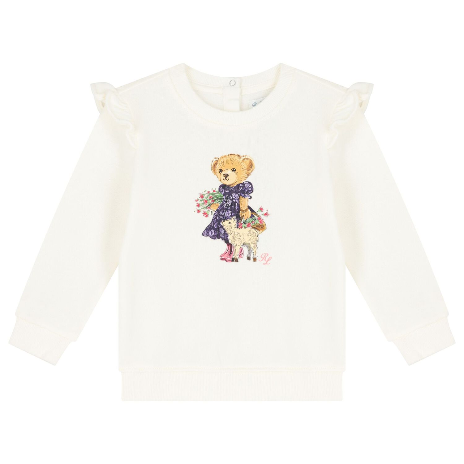 Baby Girls Ivory Polo Bear Tracksuit, 1, hi-res