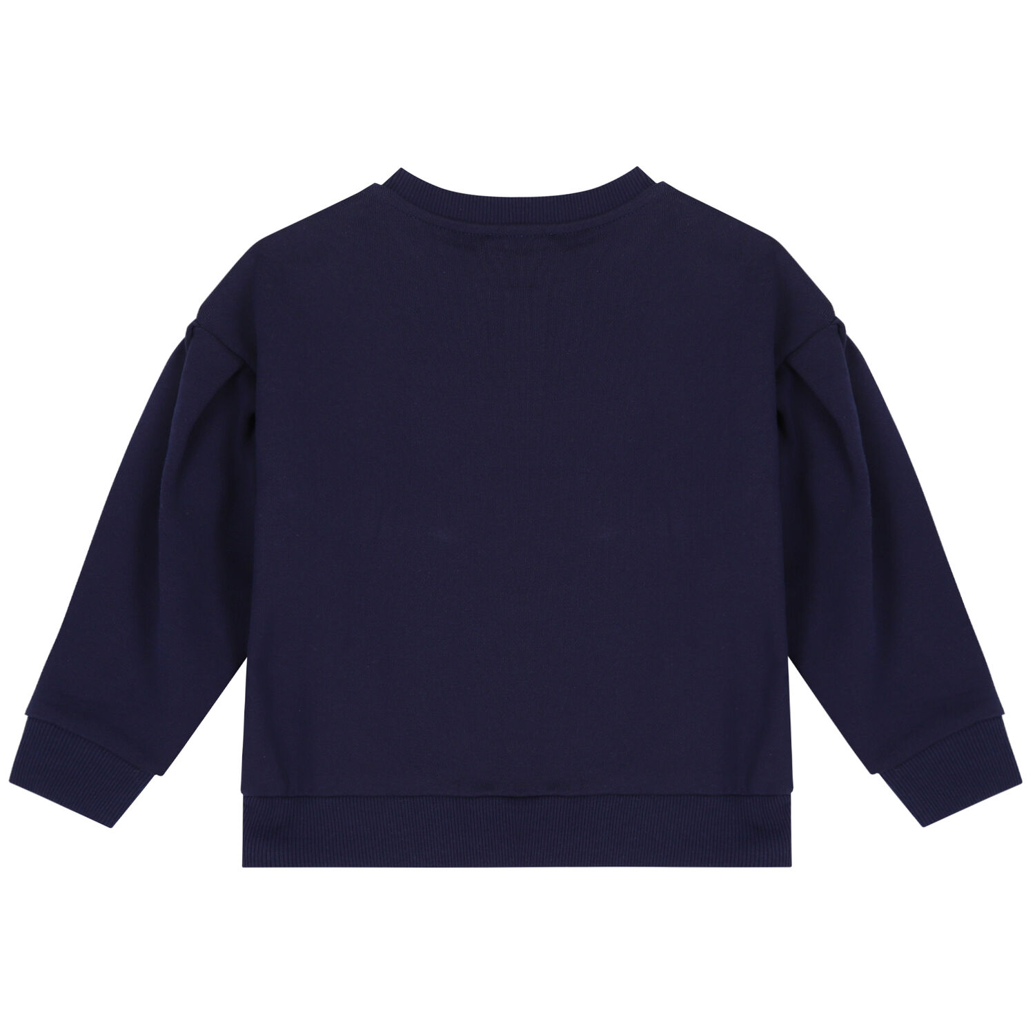 Girls Navy Tiger Logo Sweatshirt, 1, hi-res