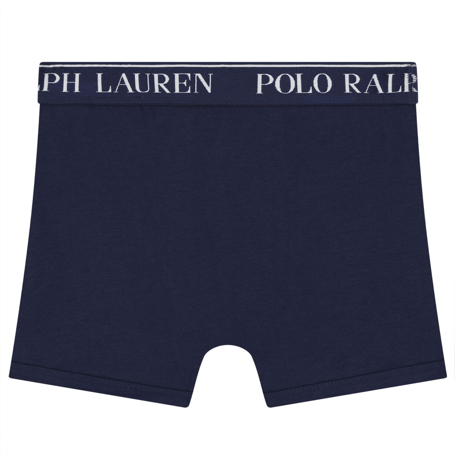 Boys Ivory, Blue & Navy Blue Logo Boxer Shorts ( 3-Pack ), 2, hi-res