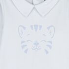 Baby Boys Blue Tiger Babygrow, 1, hi-res