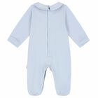 Baby Boys Blue Logo Babygrow, 2, hi-res