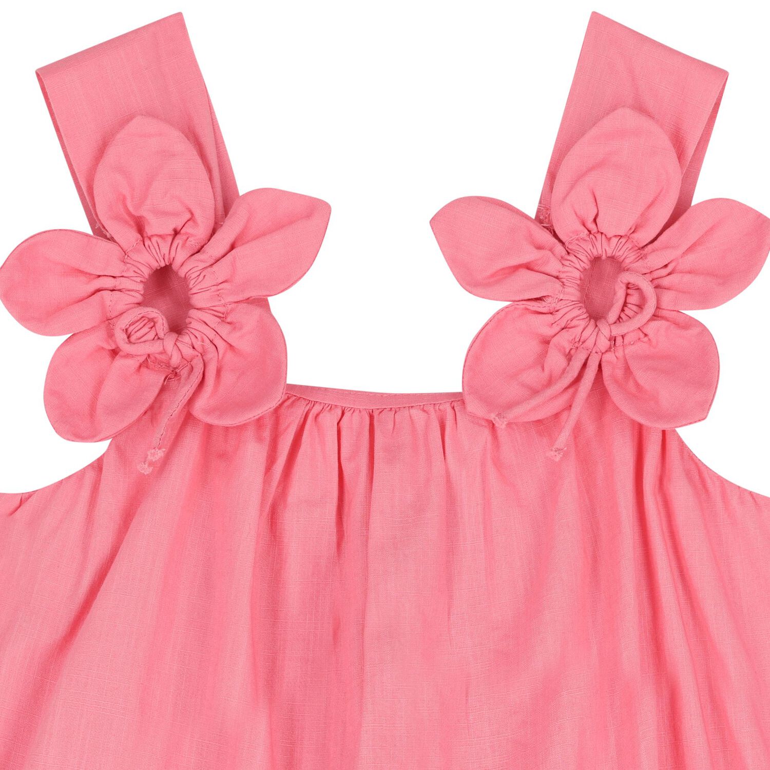 Girls Pink 3D Flower Trousers Set, 1, hi-res