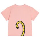 Girls Pink Tiger Logo T-Shirt, 1, hi-res