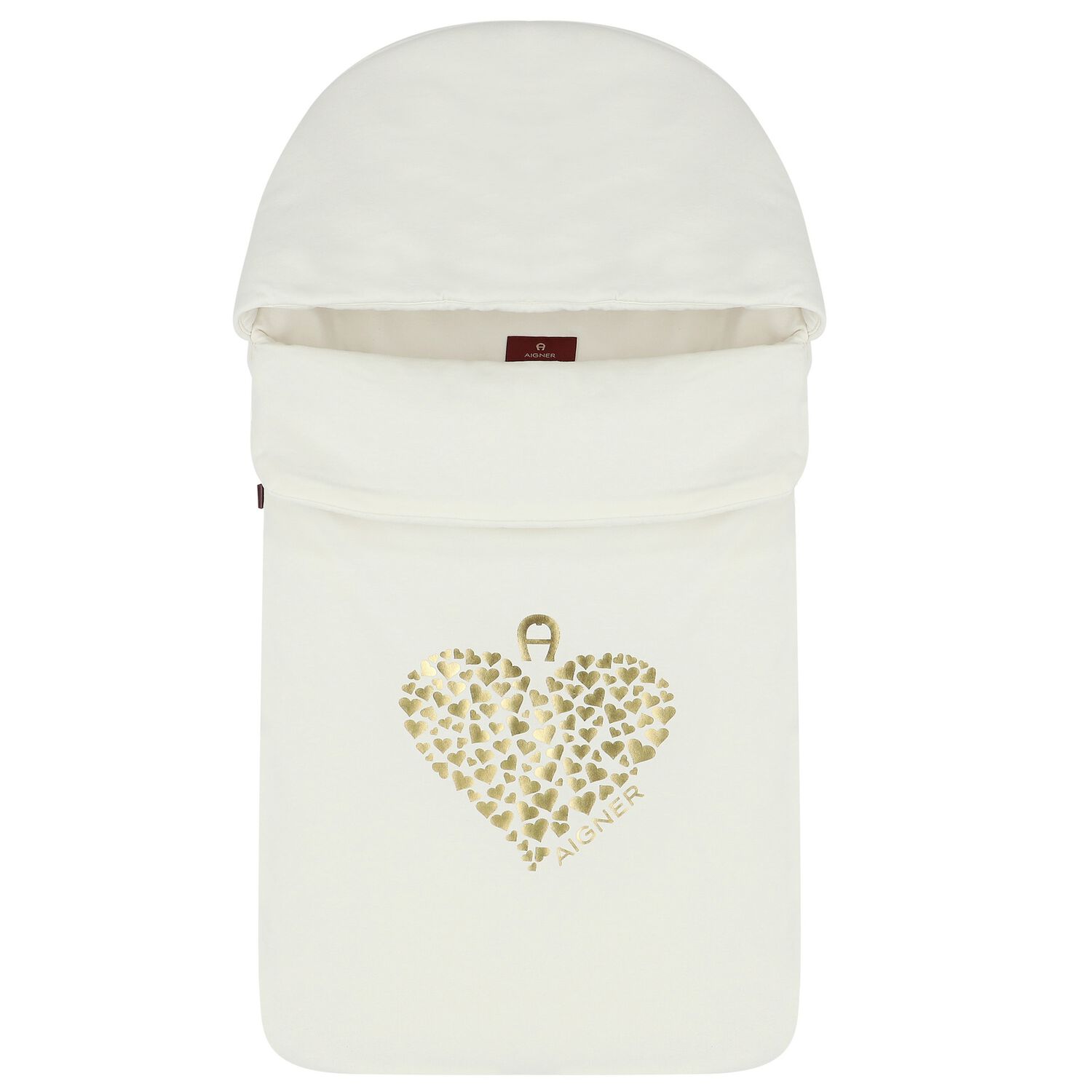 Baby Girls Ivory Heart Logo Nest, 1, hi-res image number null