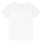Boys White Logo T-Shirt, 3, hi-res