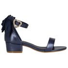 Girls Navy Blue Sandals, 5, hi-res