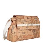 Beige & White Geo Map Baby Changing Bag, 1, hi-res