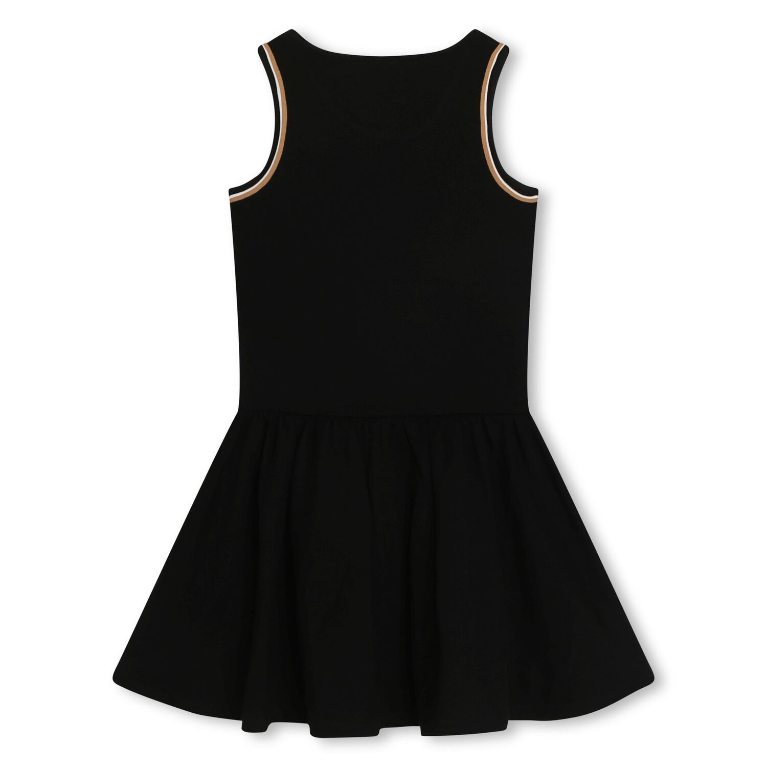 Girls Black Milano Jersey Logo Dress, 1, hi-res image number null