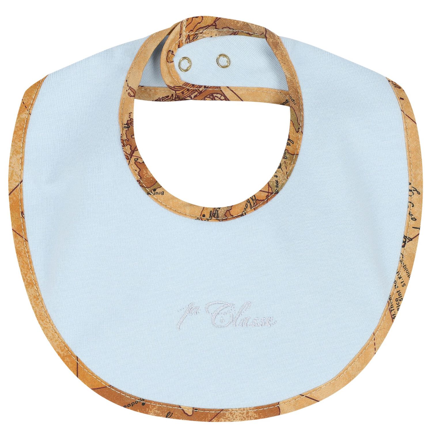 Baby Boys Blue & Beige Geo Map Babygrow Gift Set, 2, hi-res