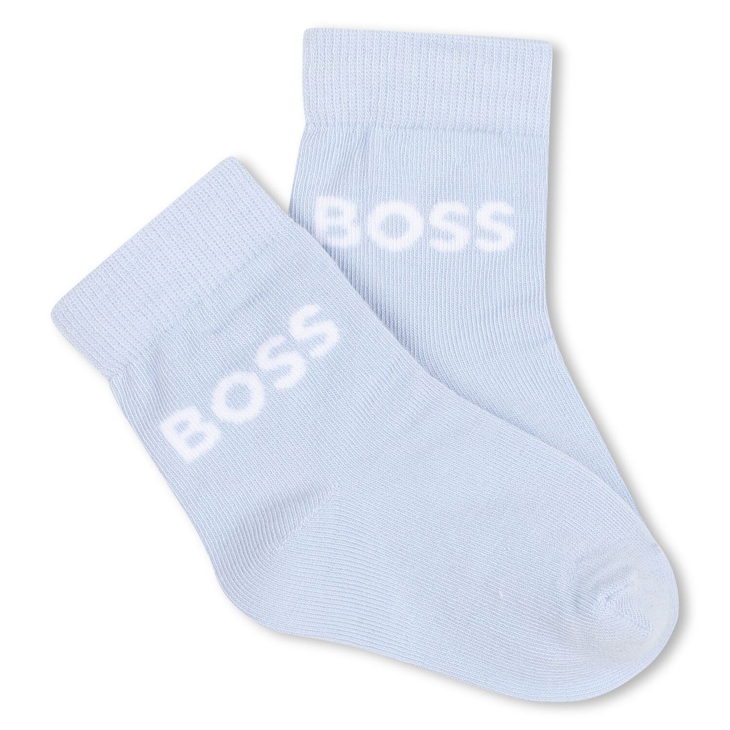 Baby Boys Blue, Grey & Navy Blue Logo Socks ( 3-Pack ), 2, hi-res